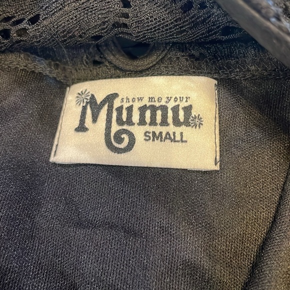 Show Me Your Mumu black lace mini dress size small New - Picture 5 of 5